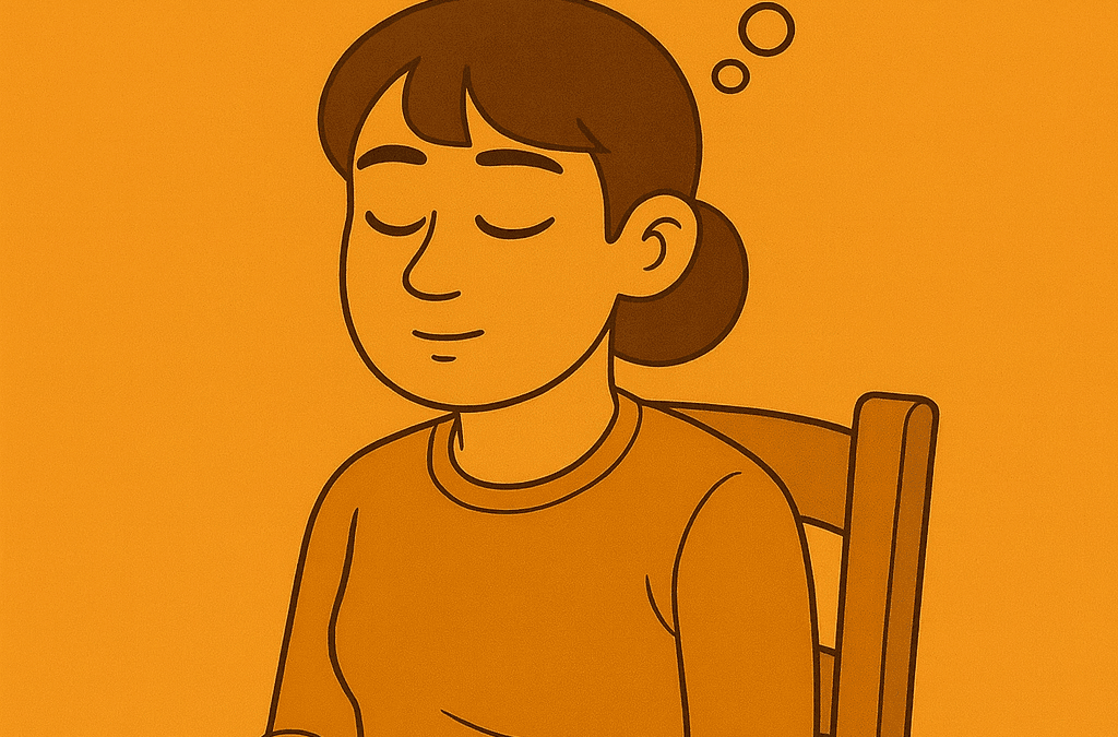 Lola Nakula practicando su hábito de meditación con la técnica del conteo